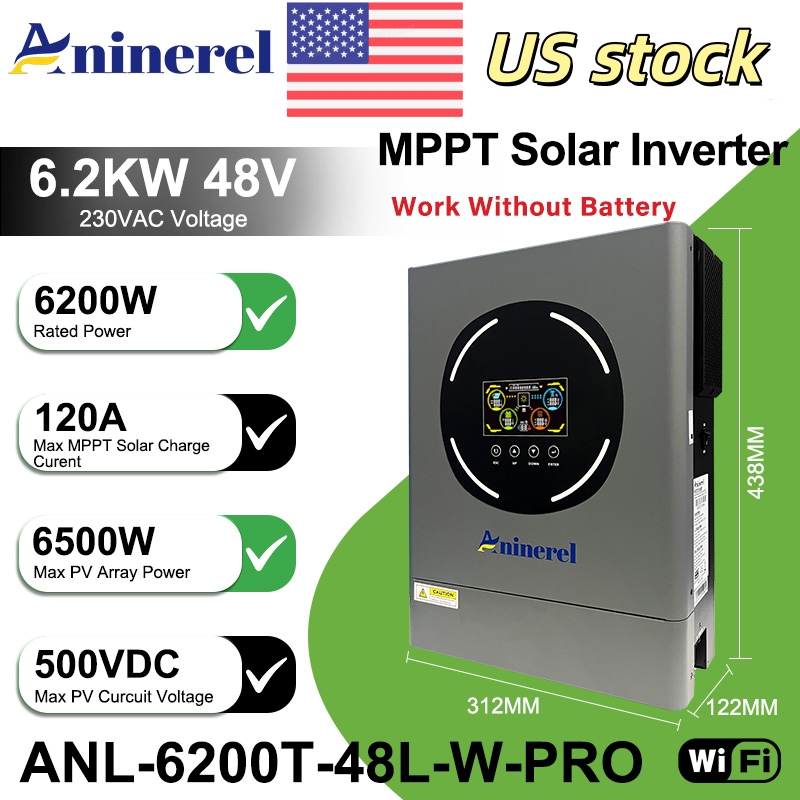Aninerel 6.2KW 48V inversor So - Drone Solar Charger reseña y precio
