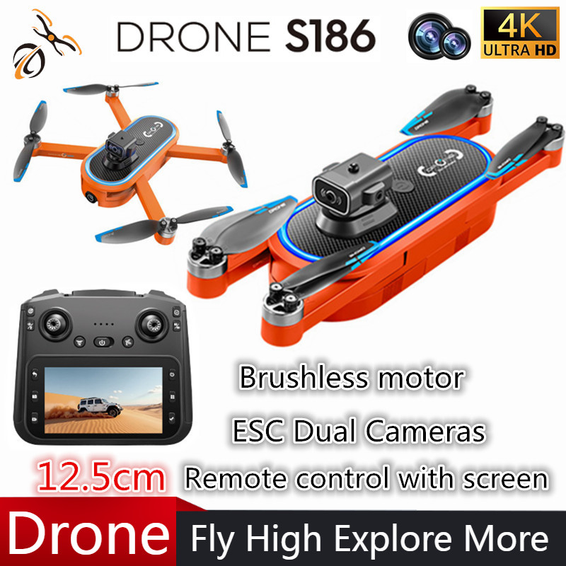 2025 S186 Drone profesional 4K - Drone Controller Screen reseña y precio