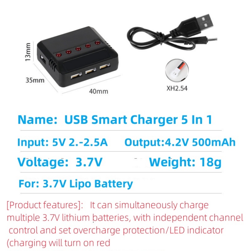 Syma X5HW X5HC X5C X5SW 3,7 V  - Drone Battery Charger reseña y precio