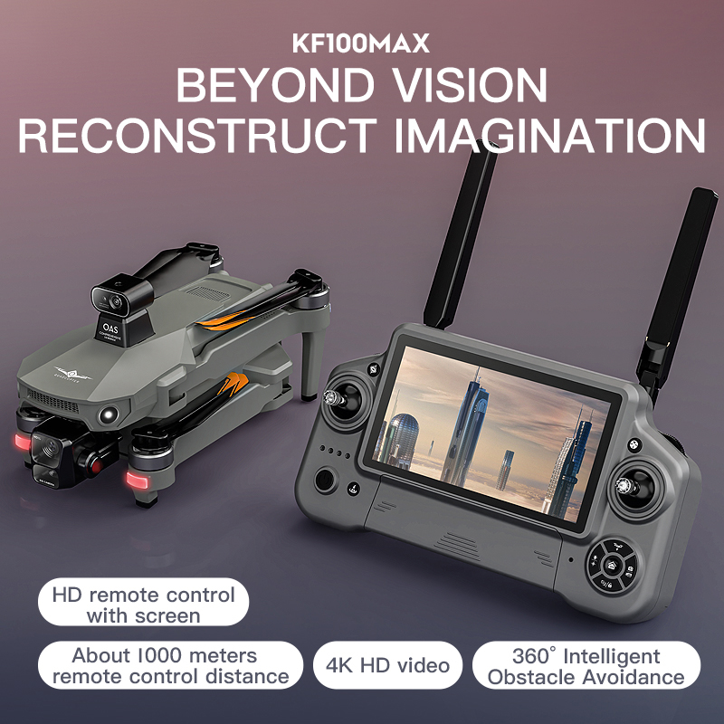 KF100 MAX GPS Drone 4K Cámara  - Drone Controller Screen reseña y precio