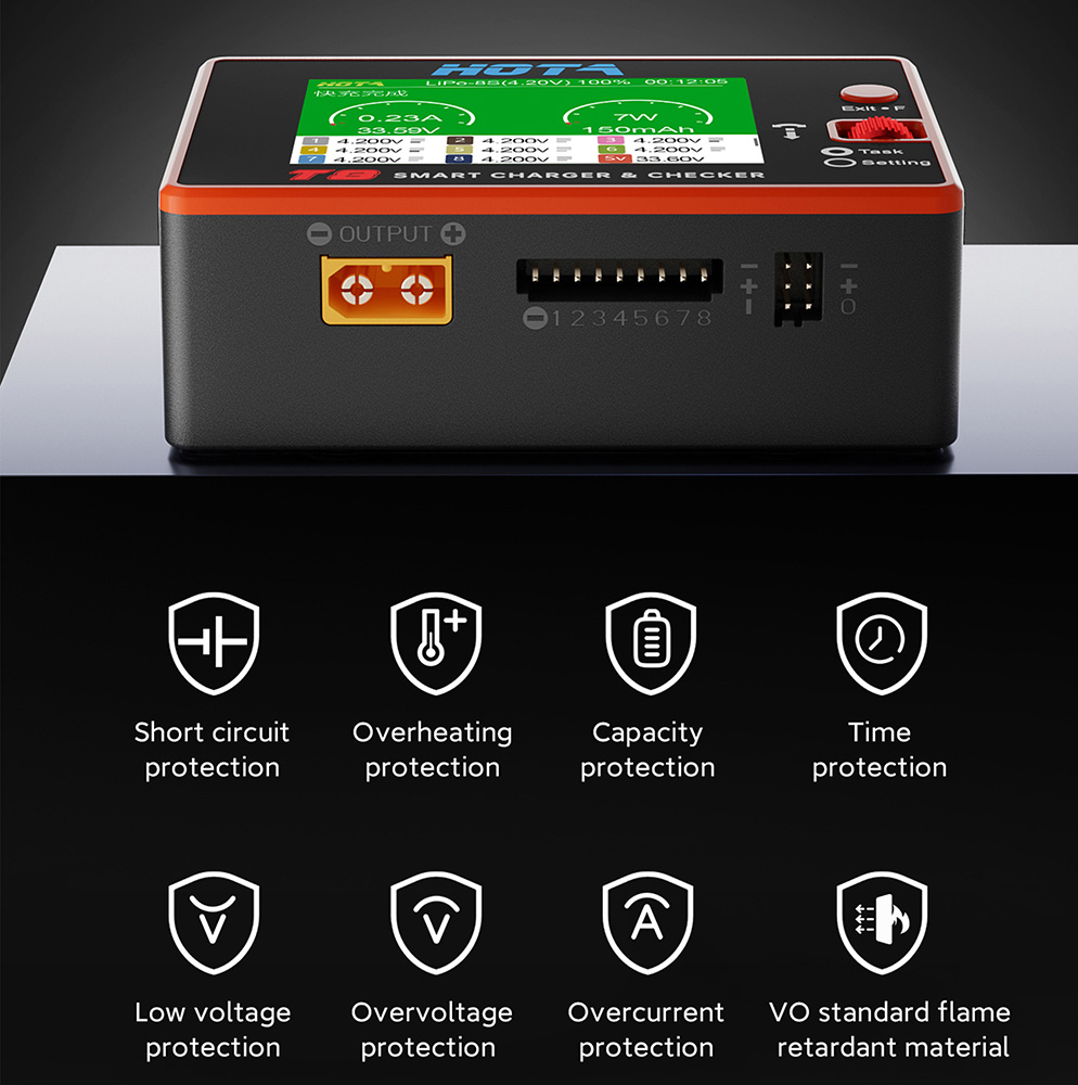 Cargador Inteligente HOTA T8 p - Drone Power Bank reseña y precio