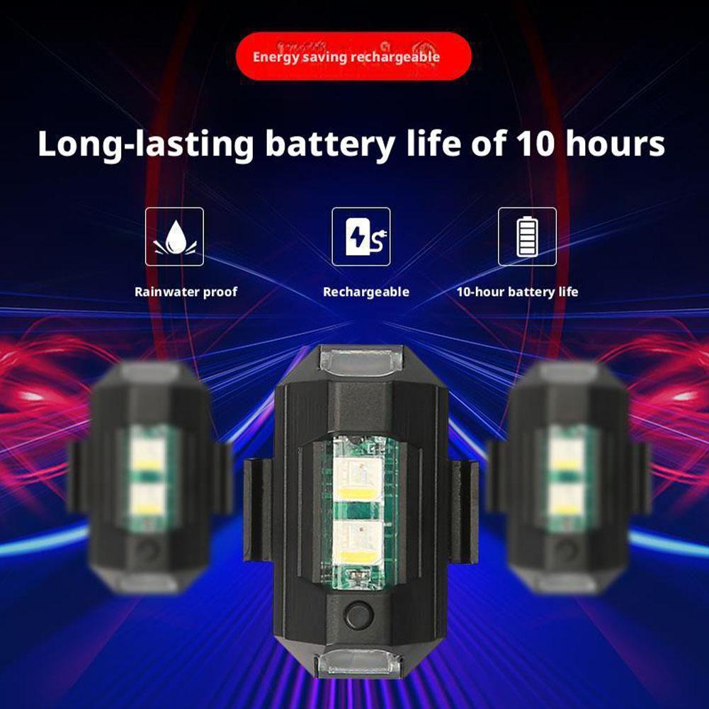 2 uds Mini luces LED estrobosc - Drone Strobe Light reseña y precio