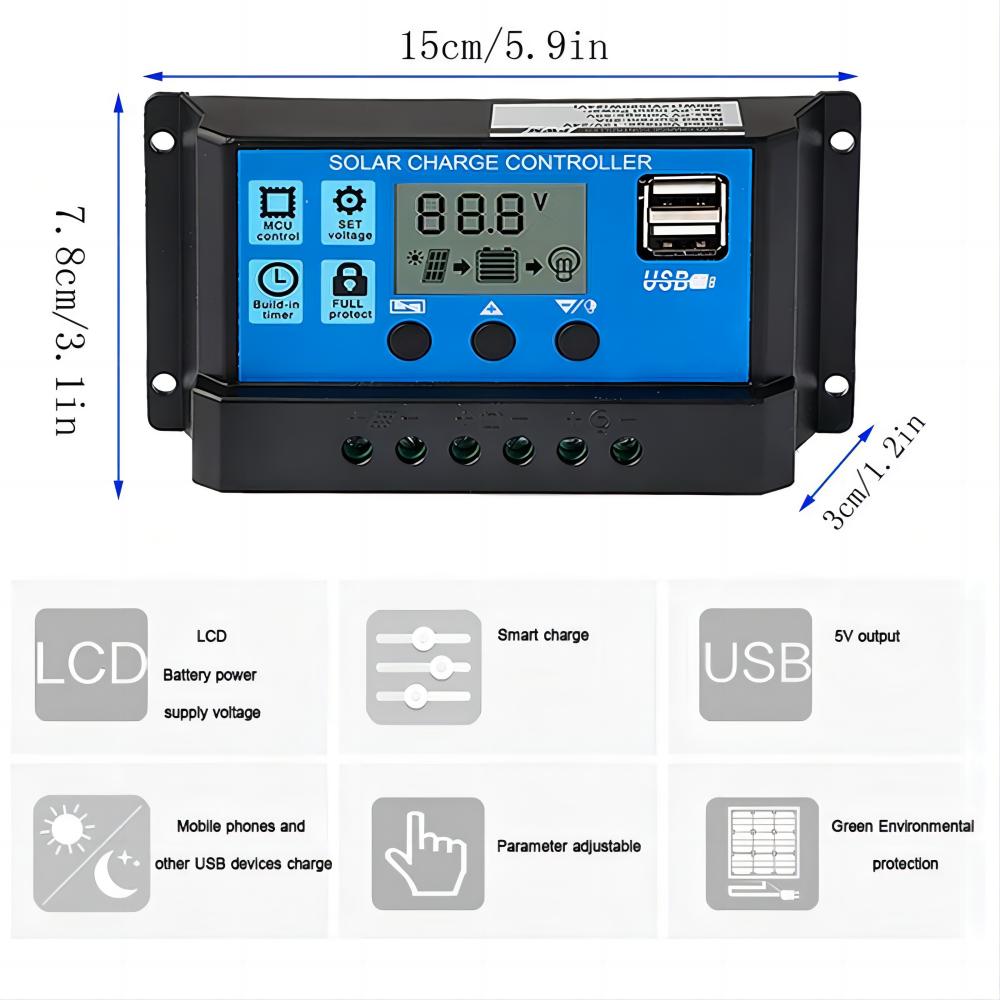 Controlador de carga de Panel  - Drone Solar Charger reseña y precio