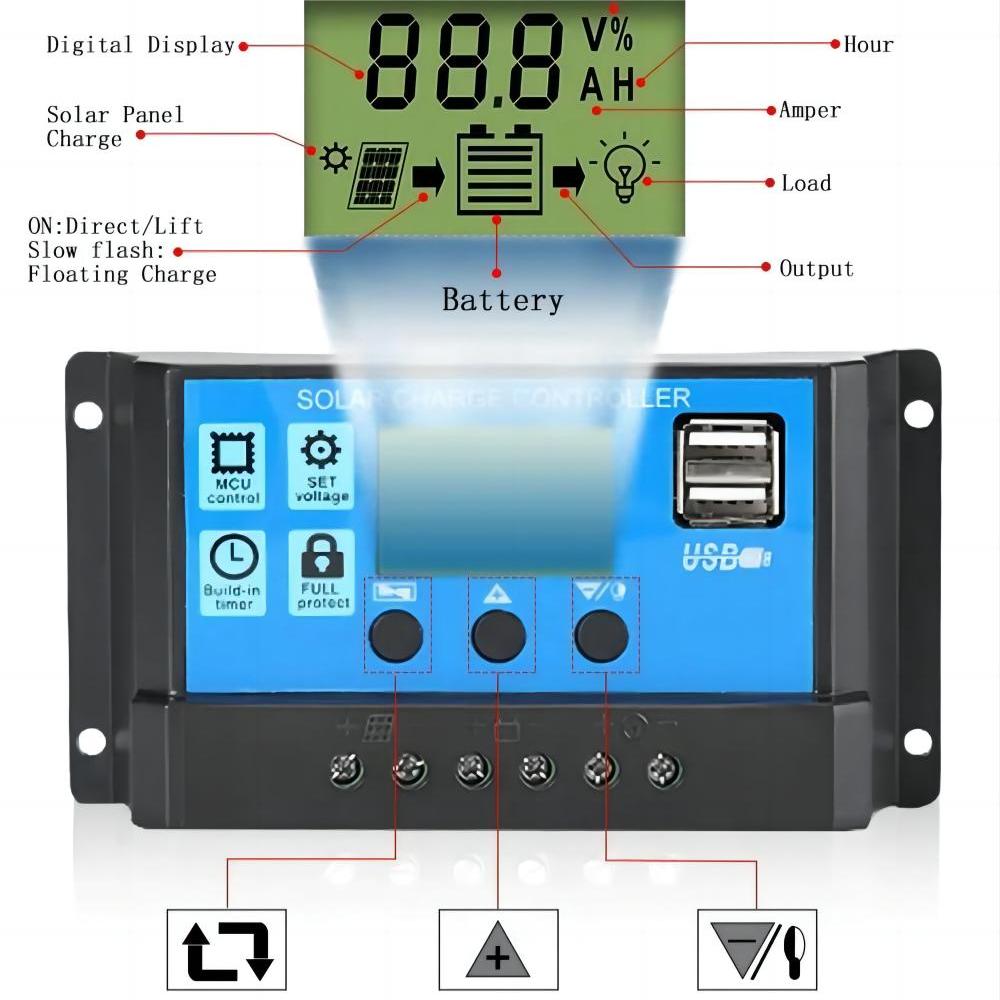 Controlador de carga de Panel  - Drone Solar Charger reseña y precio